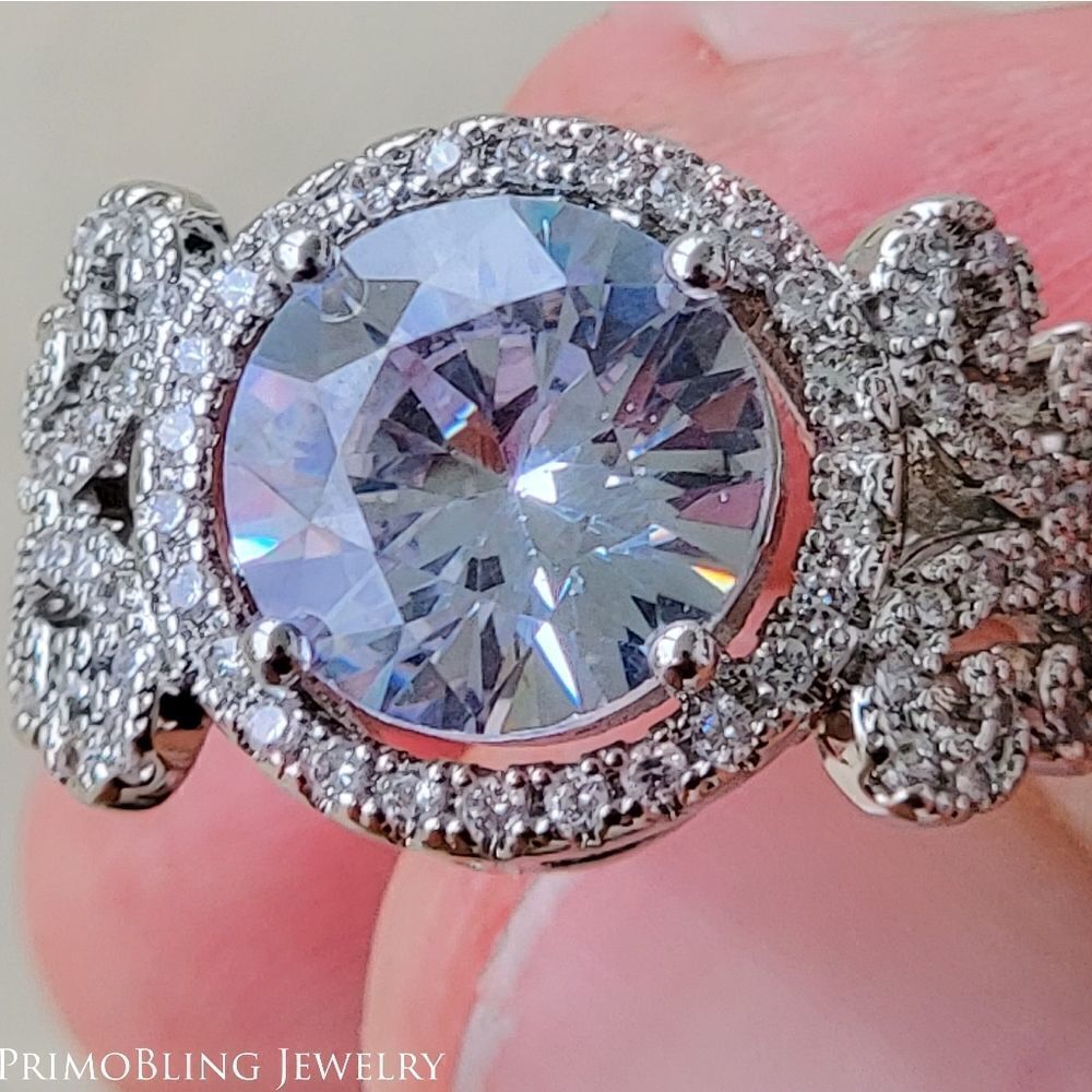 Beautiful 4ct Butterfly Ring 